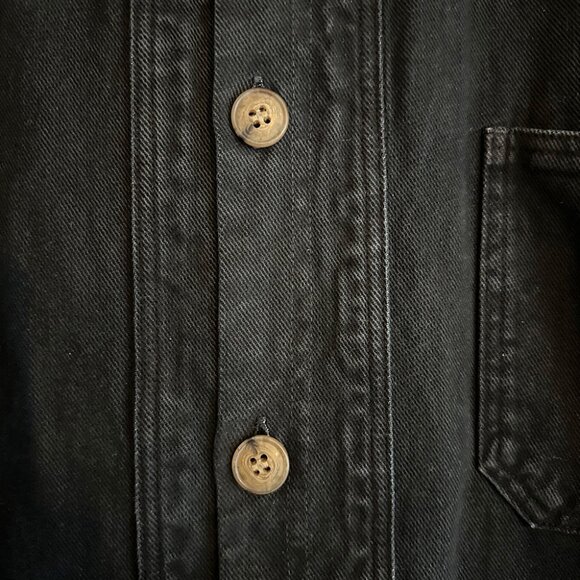 Sezane Men Washed Black Jacket Size XL - Picture 4 of 5